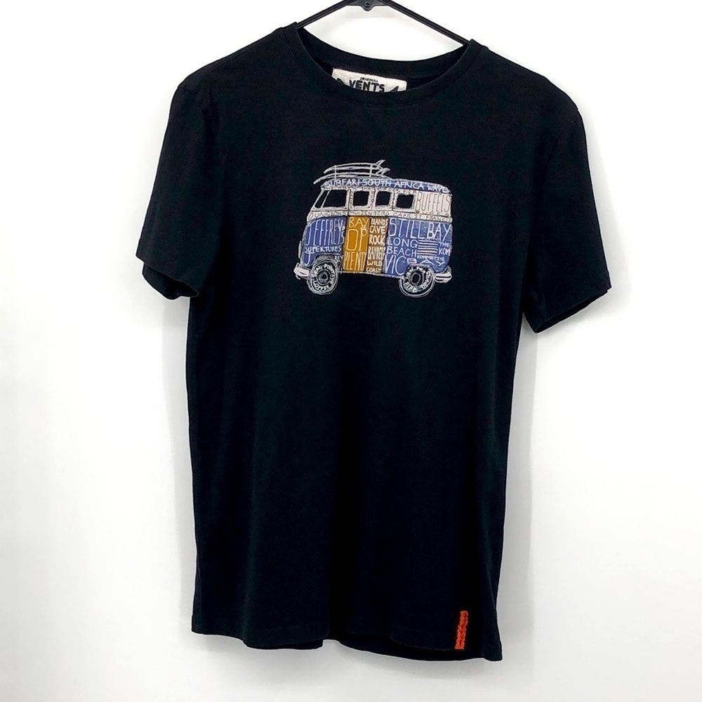 Original Vents Brull Volkswagen Bus Surf Board T-shirt Size M